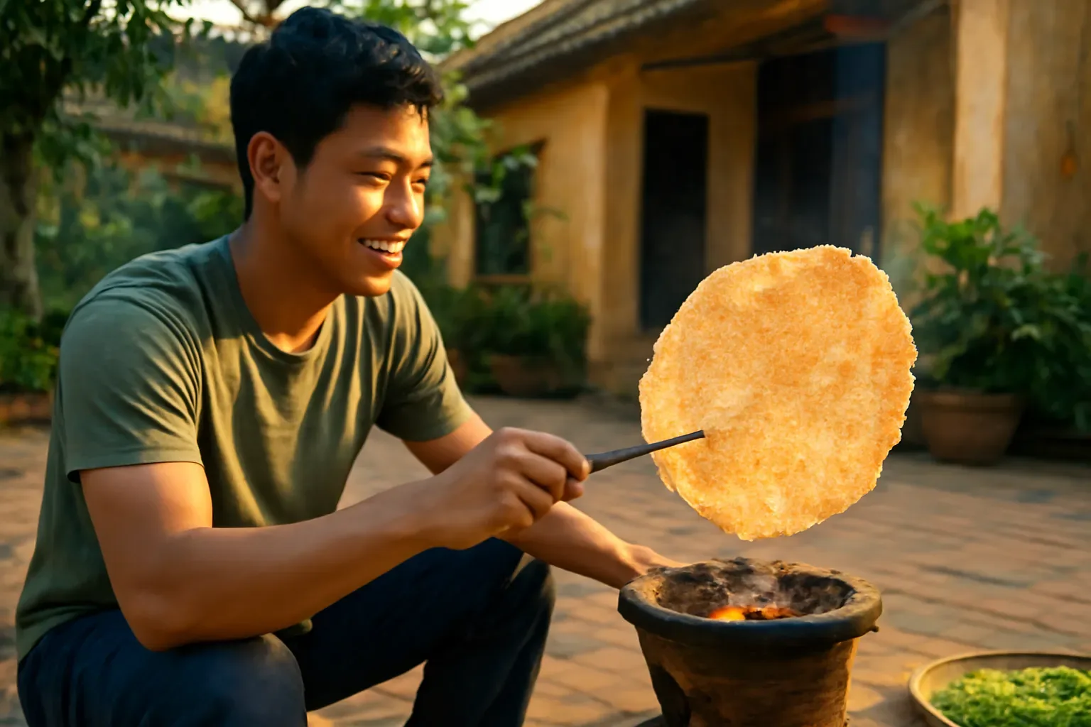 Bánh đa miền Bắc có mấy loại: bánh đa vừng, đa nem, đa đỏ và đa kê