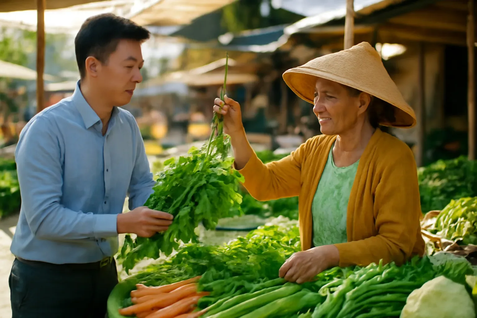 Đi chợ quê không bị hớ: tiền lẻ, cân, mặc cả và phép lịch sự
