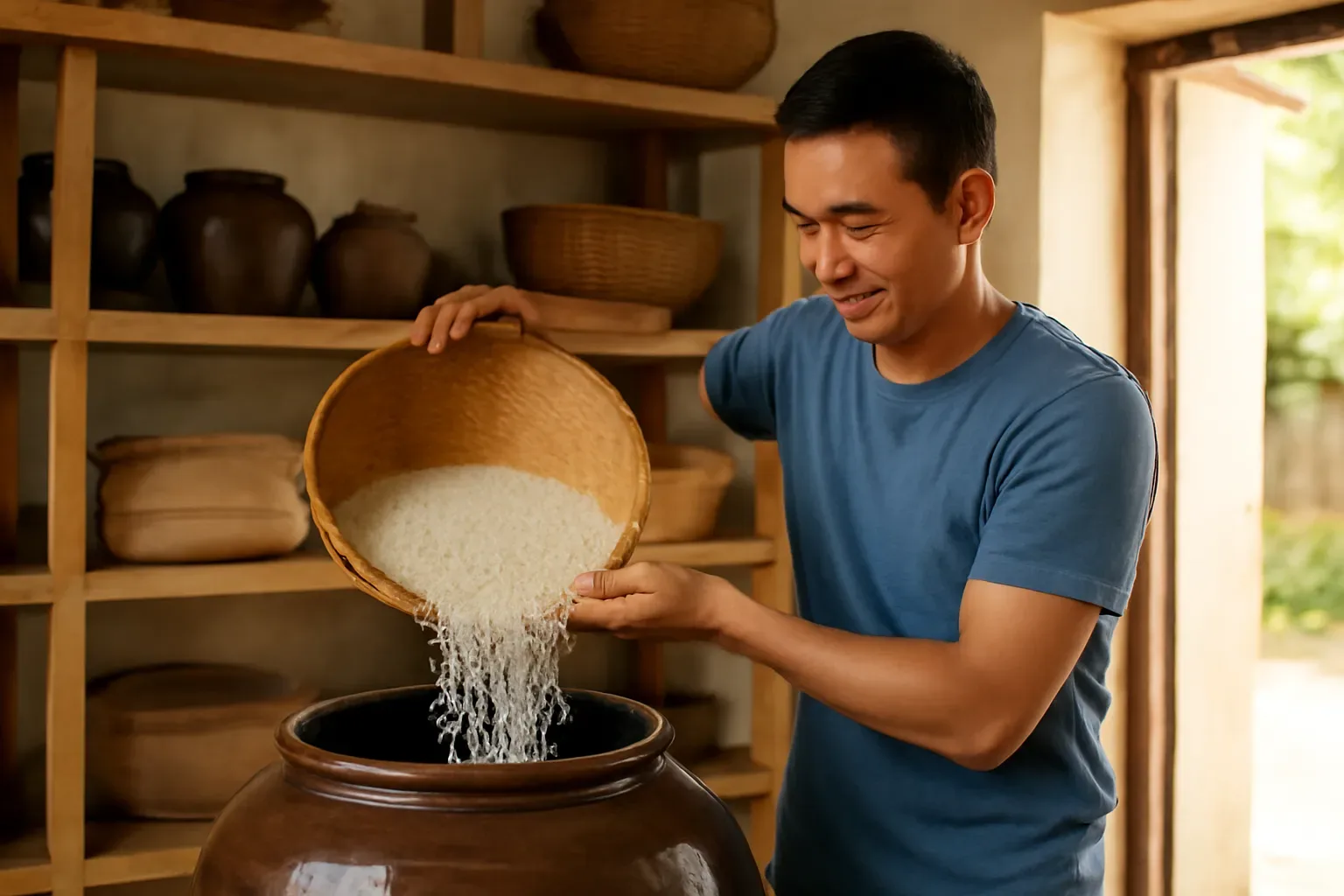 Giữ gạo, nếp, ngô khô qua mùa nồm: chống mọt, chống mốc kiểu quê và kiểu phố