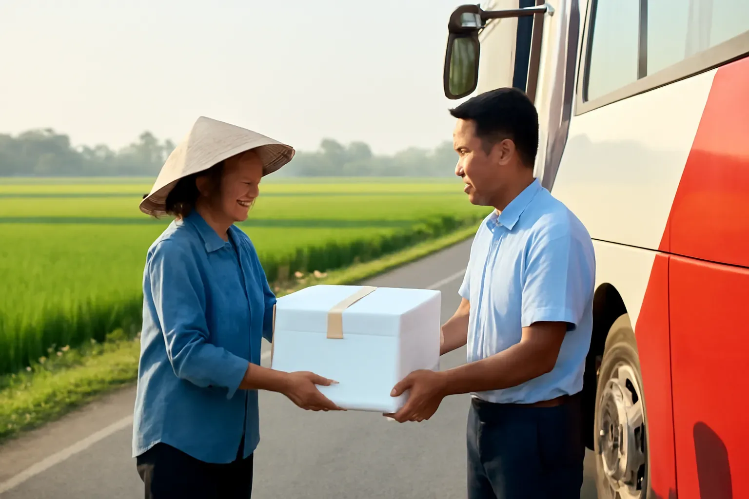Gửi đồ quê bằng xe khách, xe ghép hay chuyển phát: so sánh để chọn