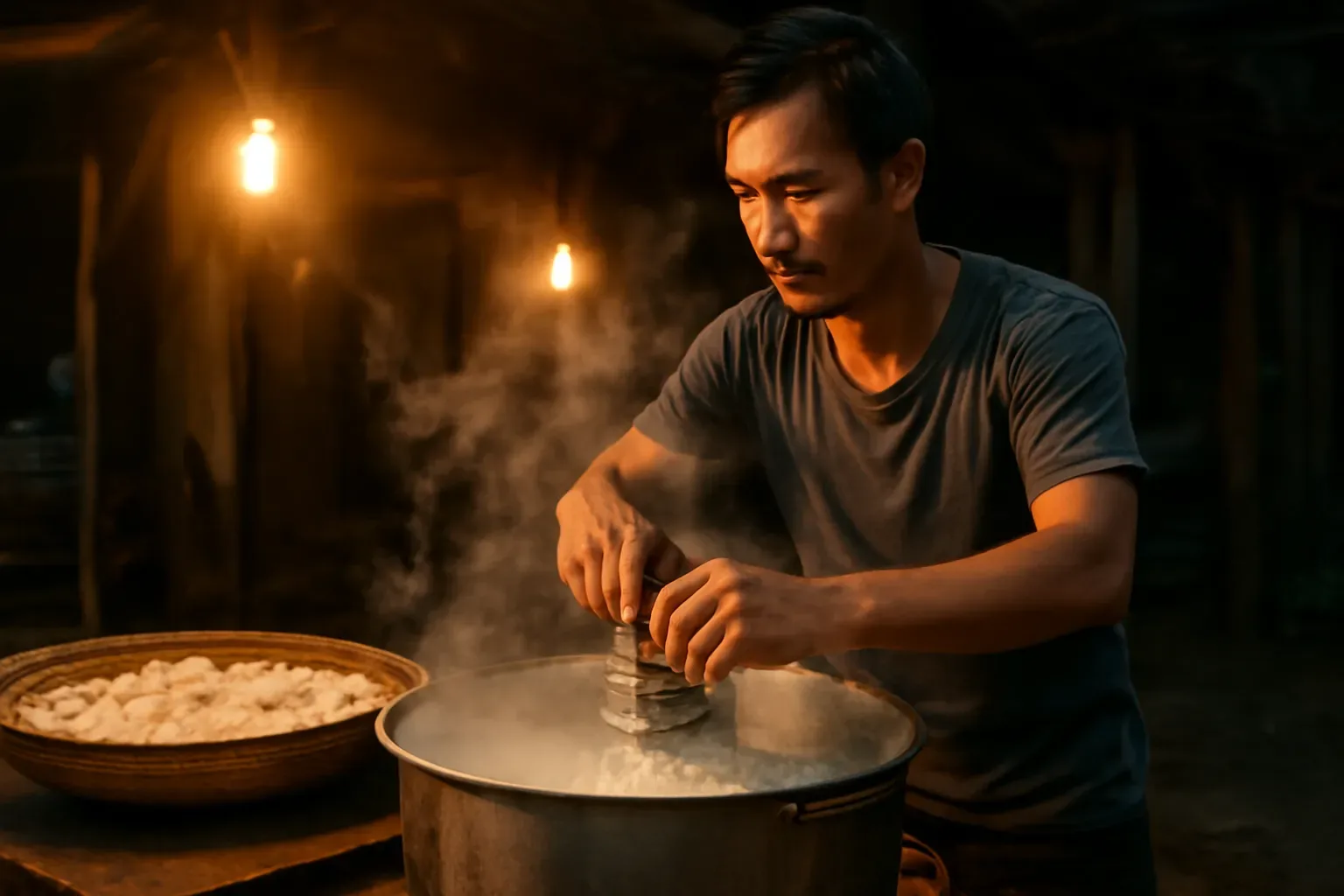 Làng bún Phú Đô và chuyện bún sạch: nhận bún làng nghề giữa chợ sáng