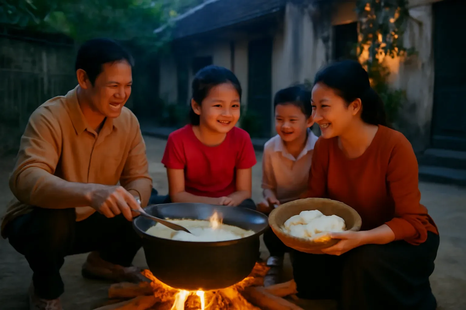 Luộc bánh chưng ở nhà: củi hay bếp điện, bao nhiêu tiếng, ép và cất bánh