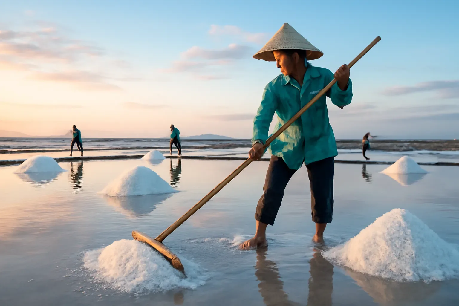 Muối phơi cát hay muối phơi nước: nghề làm muối ở Bạch Long, Sa Huỳnh, Bạc Liêu