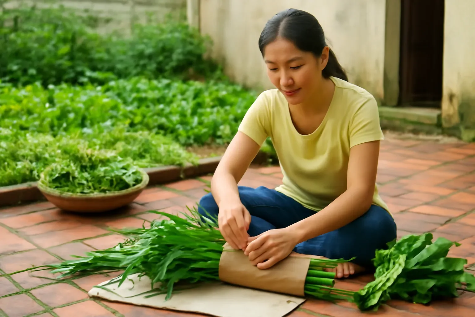 Rau vườn nhà gửi lên phố: loại nào đi xa được, sơ chế thế nào cho khỏi úa